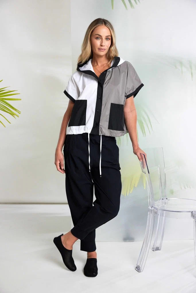 Naya Black Tuck Pocket Trousers