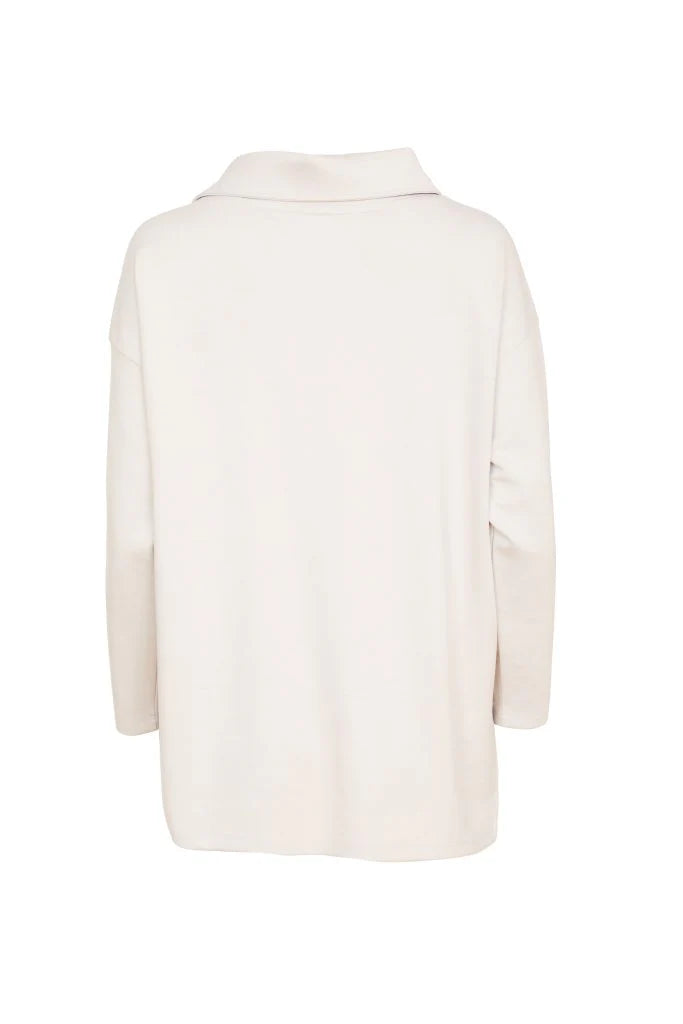 Naya Sand High Neck Top With Pocket And Contrast Hemband