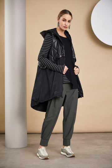 Naya Grey Tuck Cuff Trouser