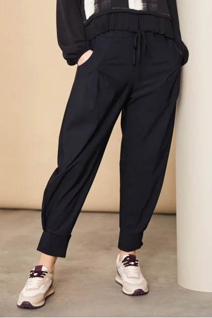 Naya Black Tuck Pocket Trousers