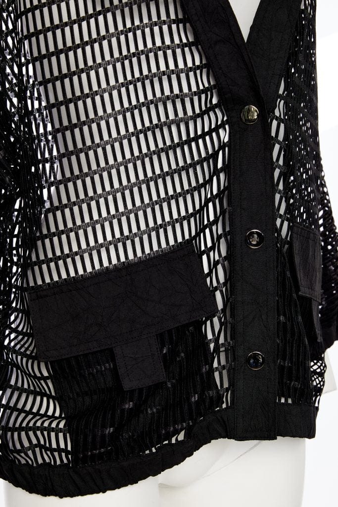 Naya Black Loose Weave Jacket