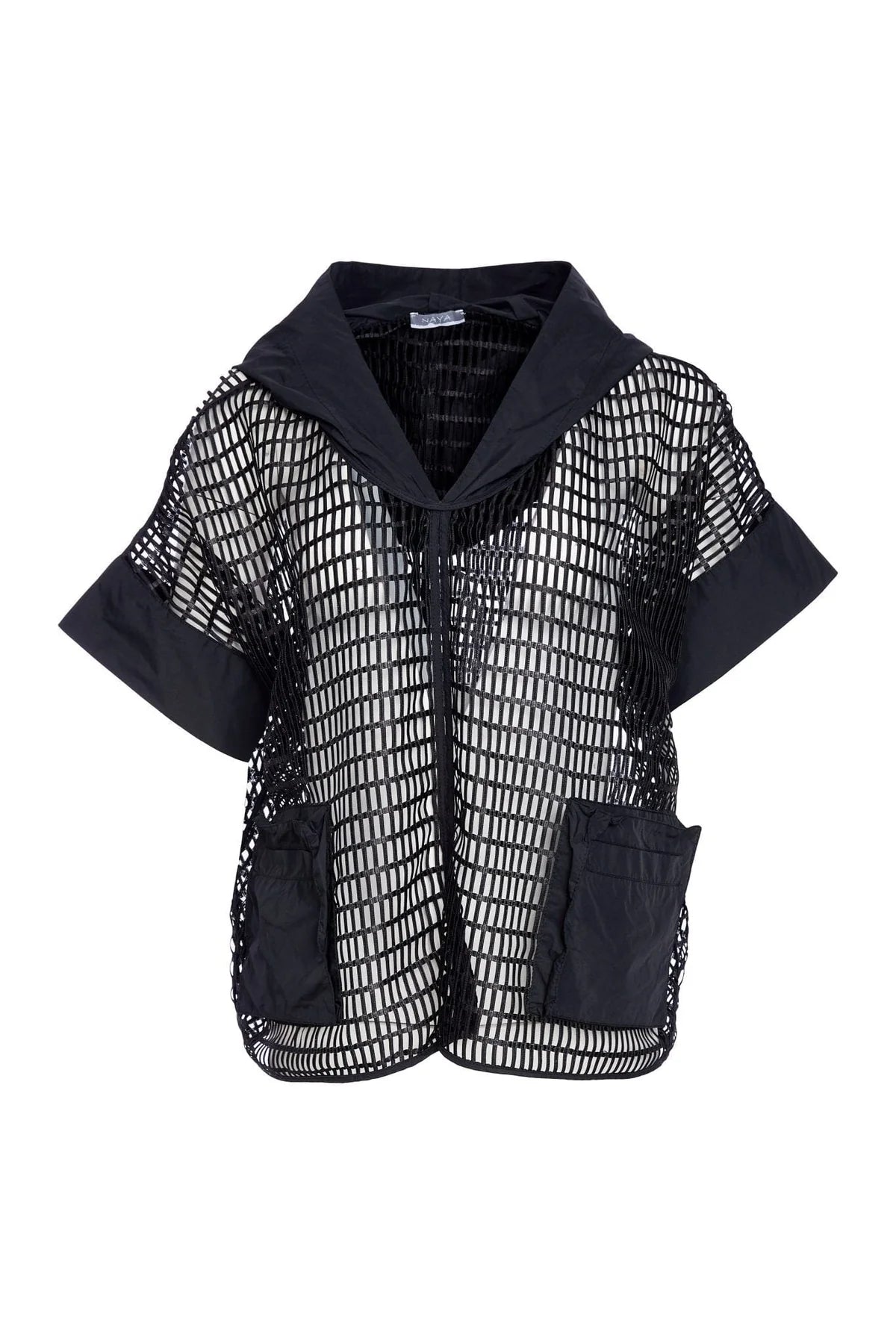 Naya Black Loose Weave Jacket