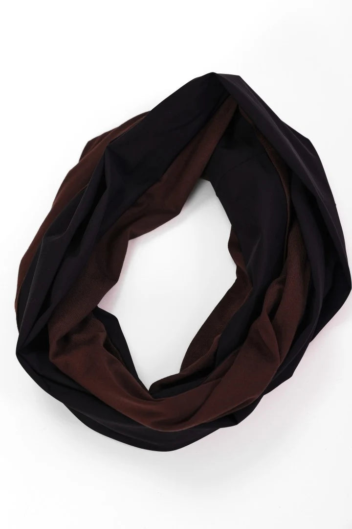 Naya Two Tone Choko/Black Scarf