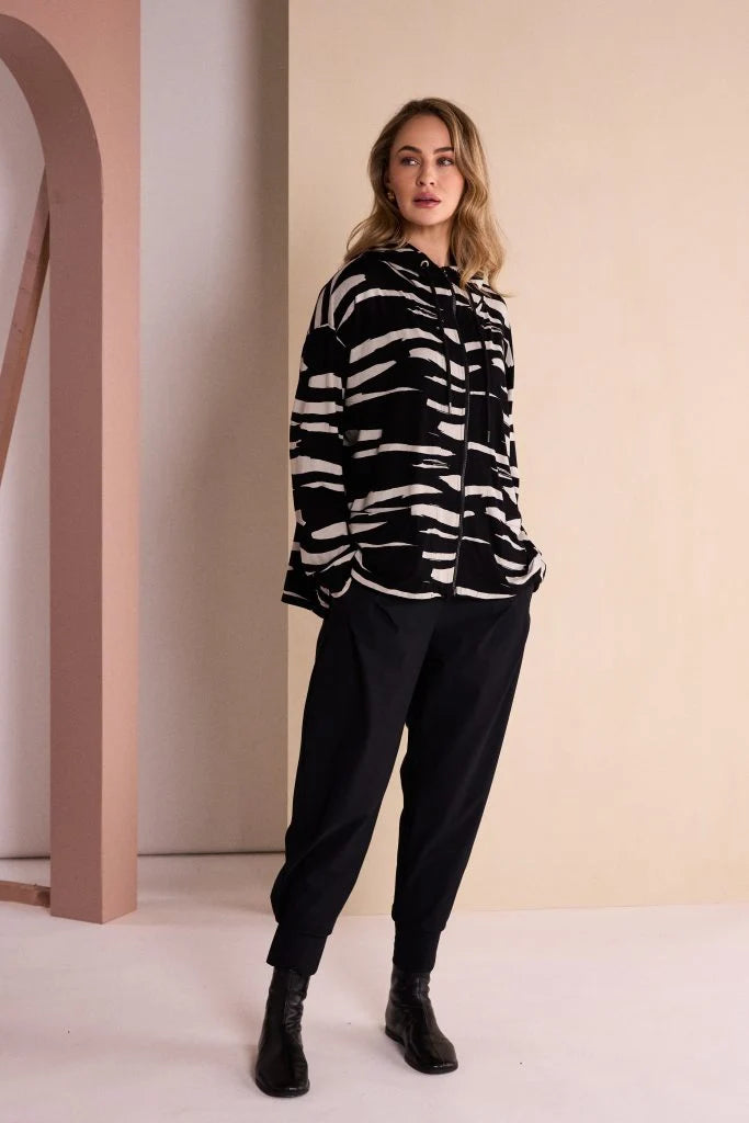 Naya Black Tuck Pocket Trousers