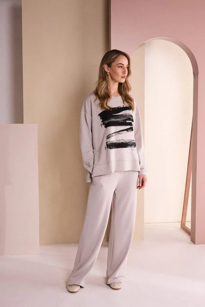 Naya Soft Pull Up Trouser With SIde Slit
