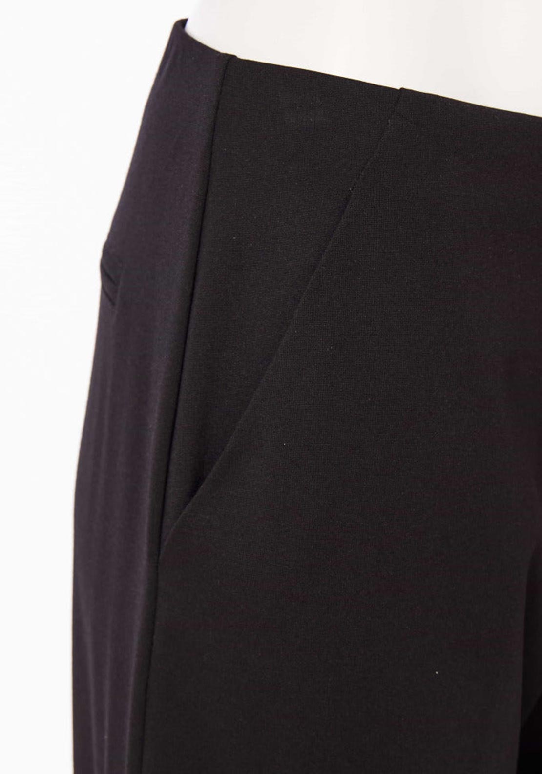 Naya Wide Leg Cropped Trousers - Black