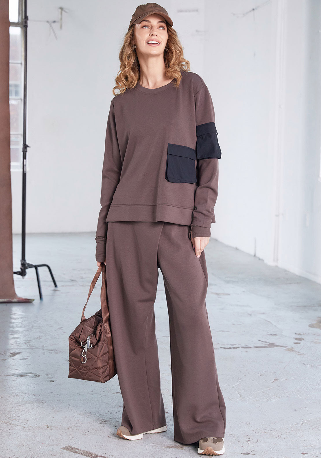 Naya Soft Slim Leg Trouser With Wrap Over Waist