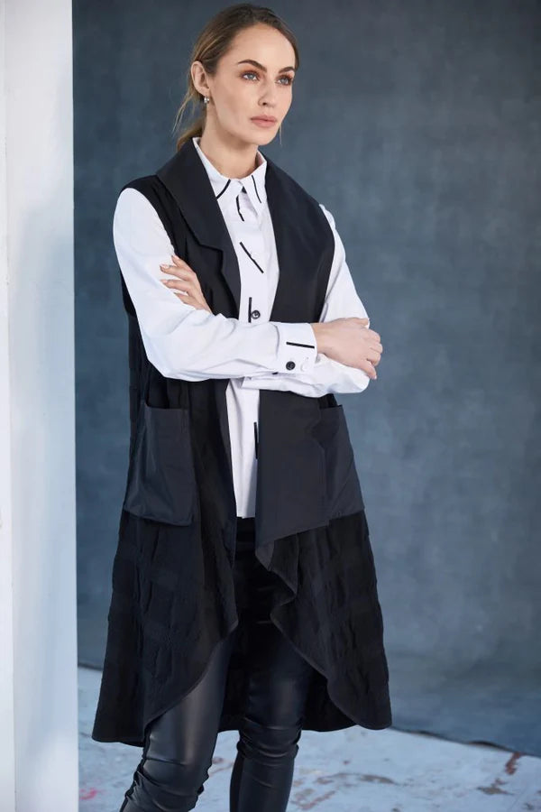 Naya Cotton Shirt With Color Strips At Collar And Front Closing