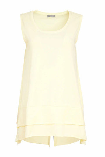 Naya Rawn Hem Vent Panel Top - Lemon