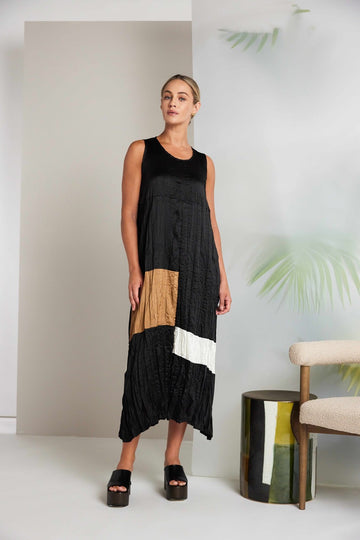 Naya Round Neck Crushed Dress 