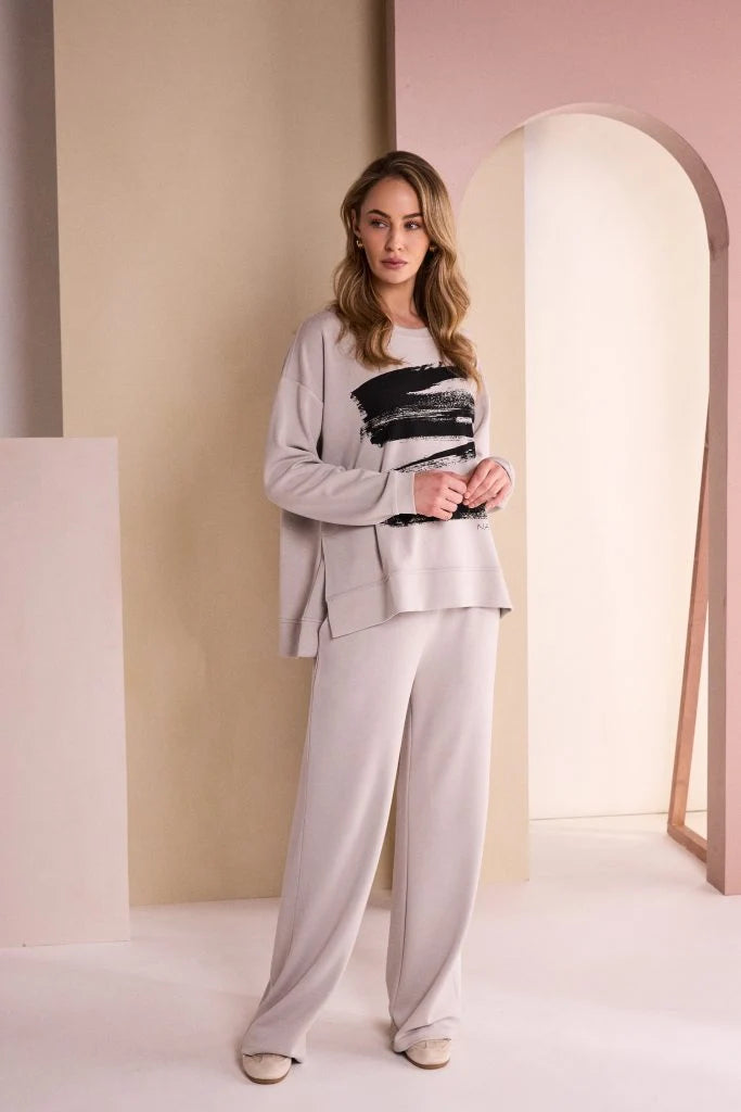 Naya Soft Pull Up Trouser With SIde Slit