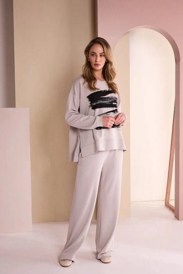 Naya Soft Pull Up Trouser With SIde Slit