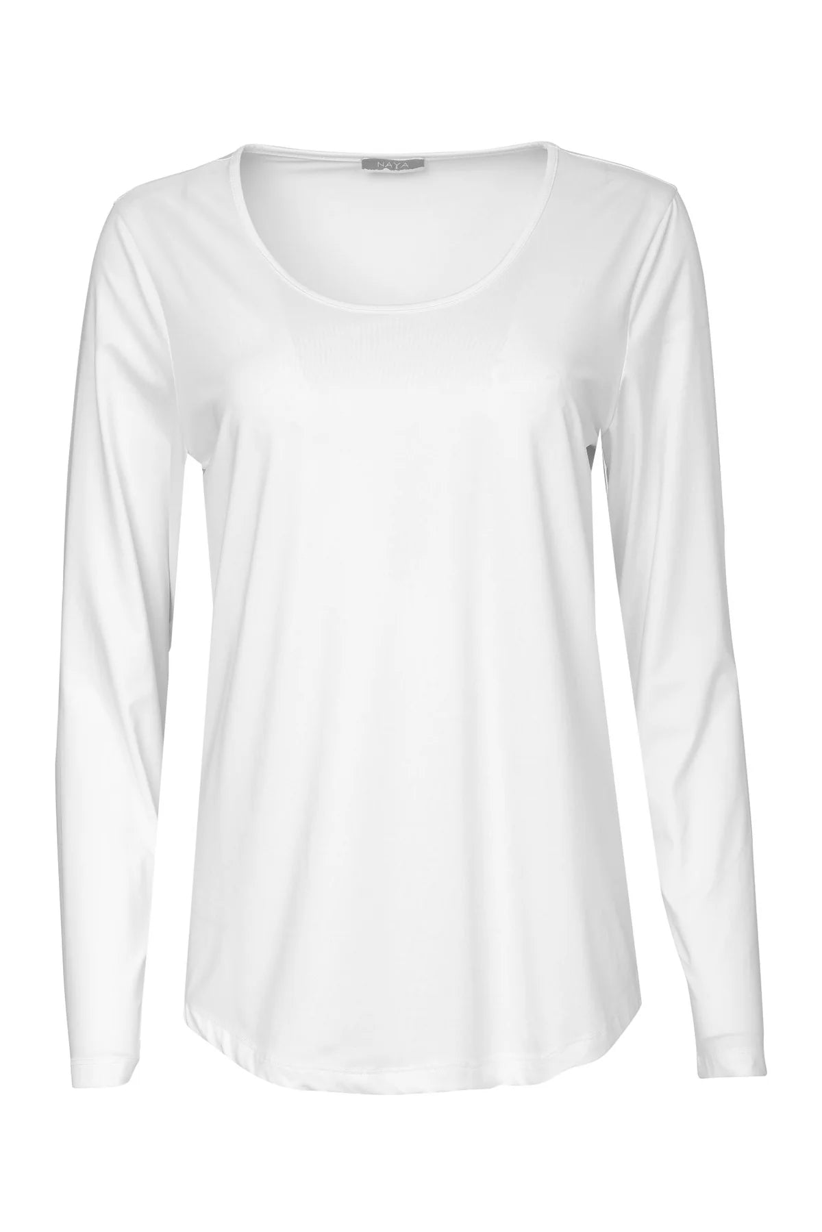 Naya White Basic Long Sleeved Top
