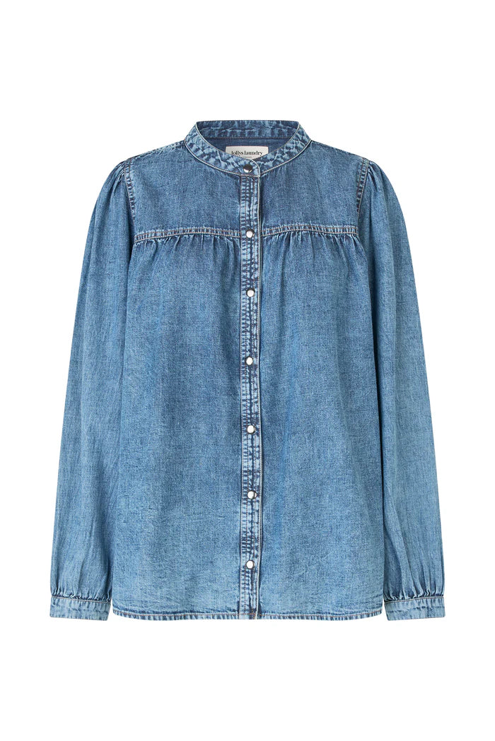 Lollys Laundry Washed Denim Nicky LS Shirt