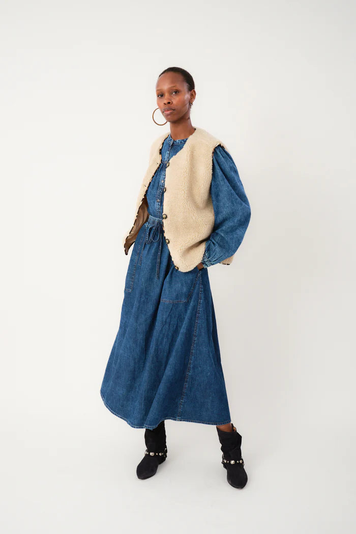 Lollys Laundry Washed Denim Nicky LS Shirt