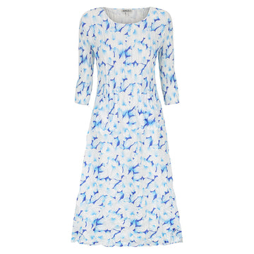 Alquema 3/4 Sleeve Smash Pocket Dress - Ocean Foam