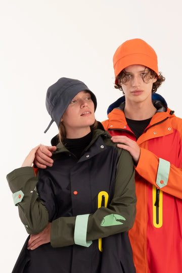 Sheena's Waterproof Rain Cap - Navy