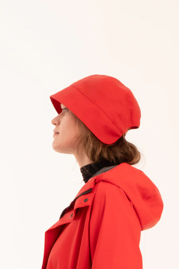 Sheena's Waterproof Rain Cap - Red