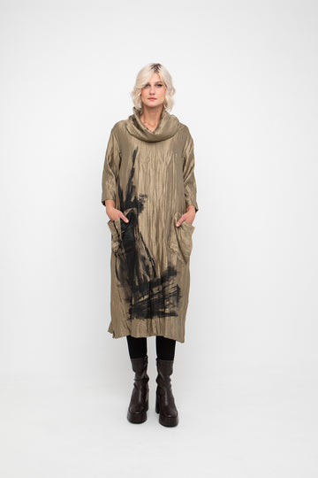 Ozai N Ku Gold Dress