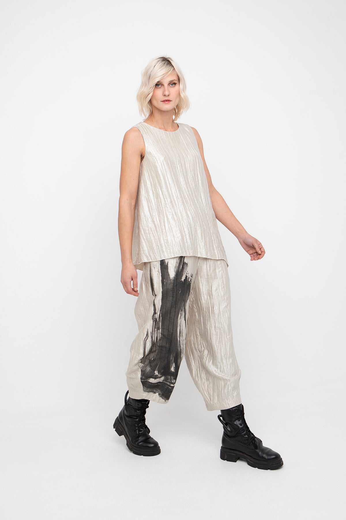 Ozai N Ku Gold Trousers