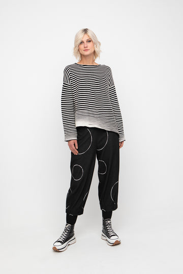 Ozai N Ku Striped Long Sleeved Top