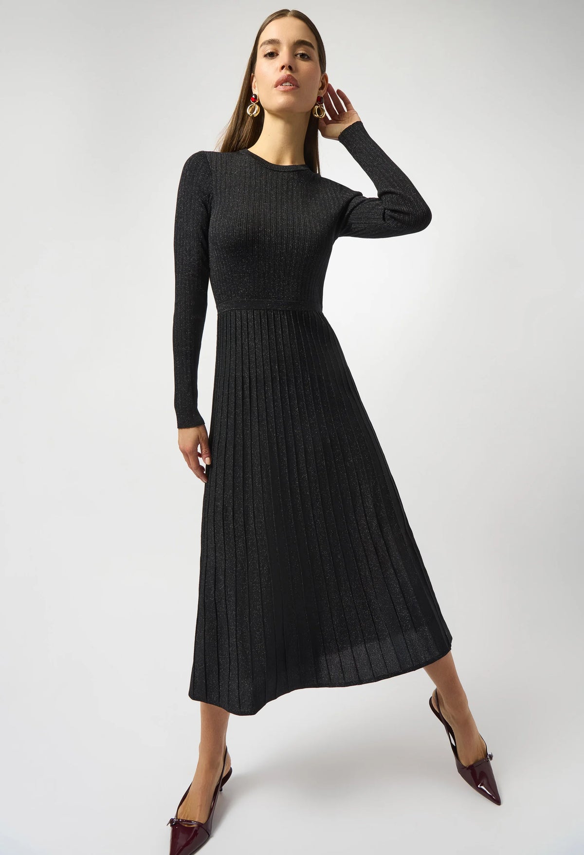 Joseph Ribkoff Elegant Shimmer Black Dress