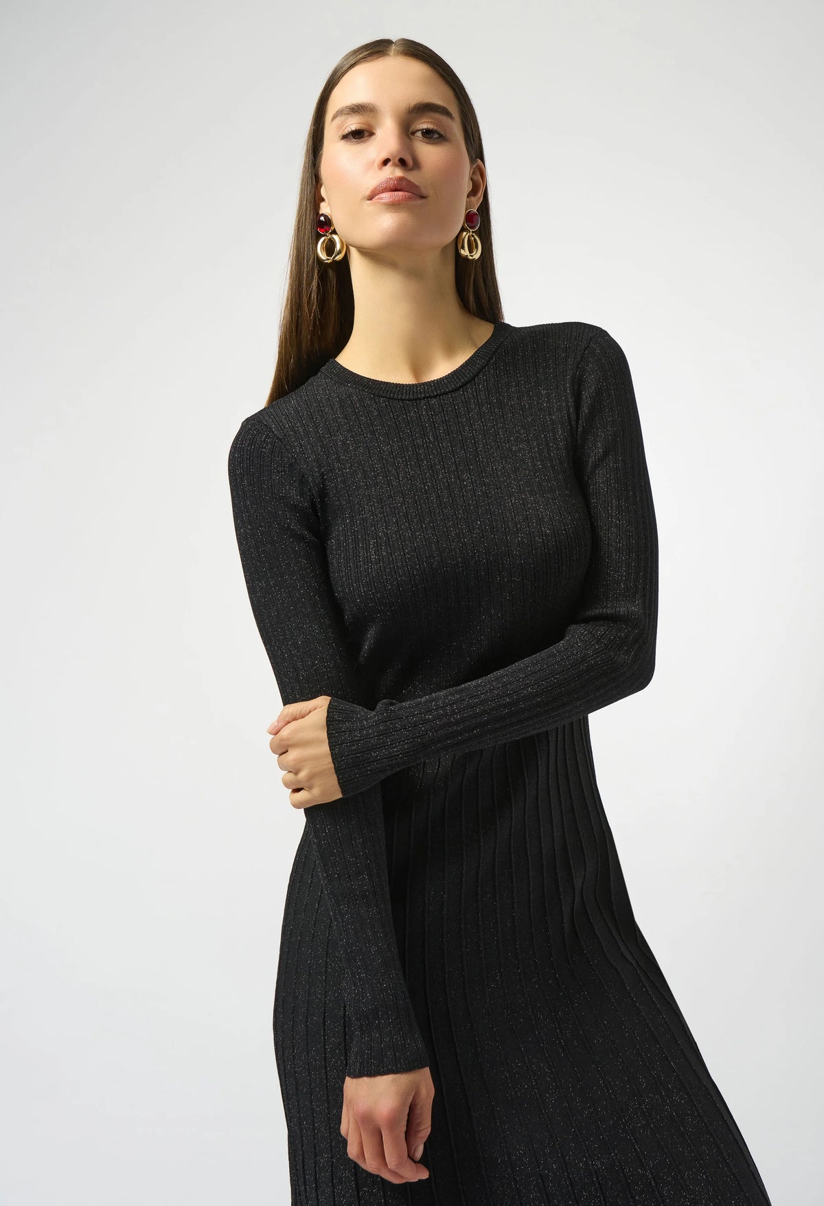 Joseph Ribkoff Elegant Shimmer Black Dress