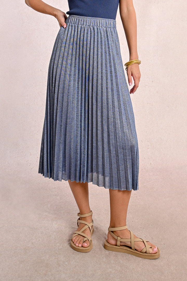 Molly Bracken Blue Ladies Knitted Skirt