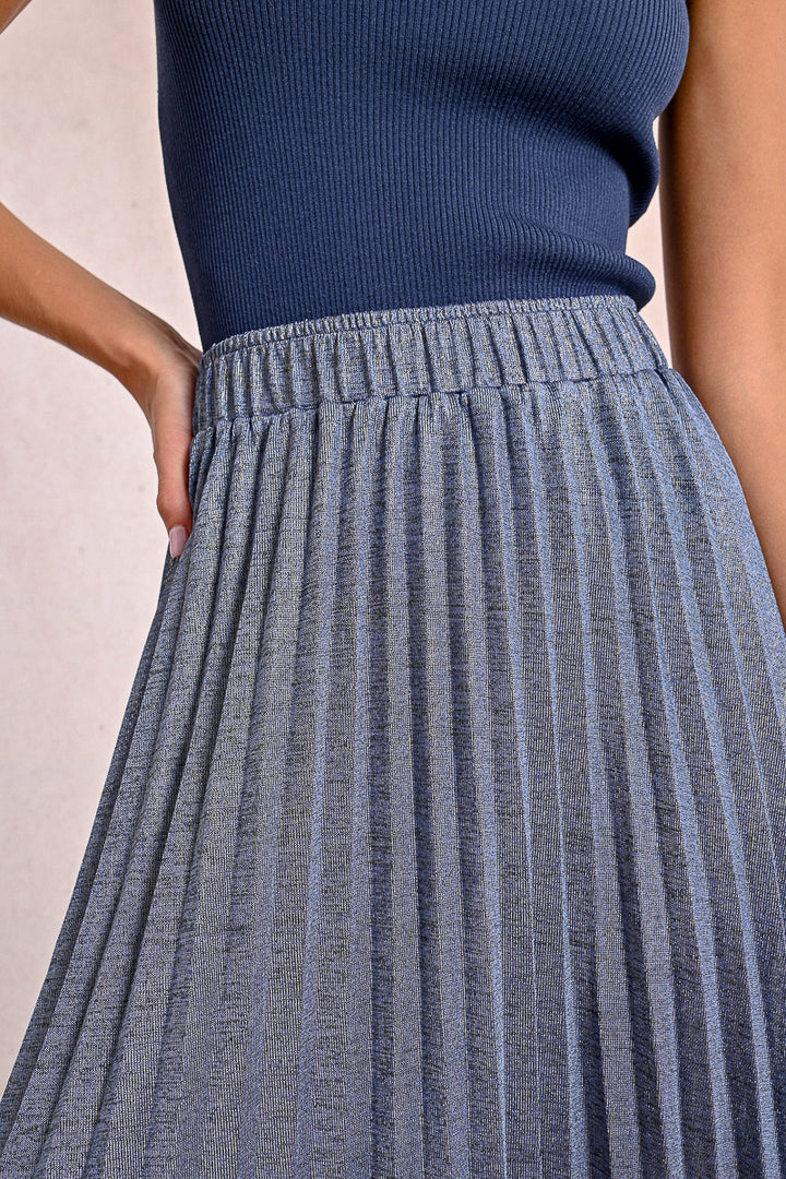 Molly Bracken Blue Ladies Knitted Skirt