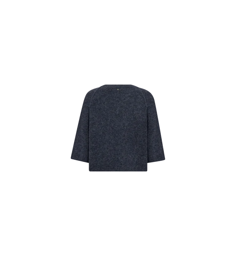 Mos Mosh Thora Lizet Knit Cardigan - Inidia Ink