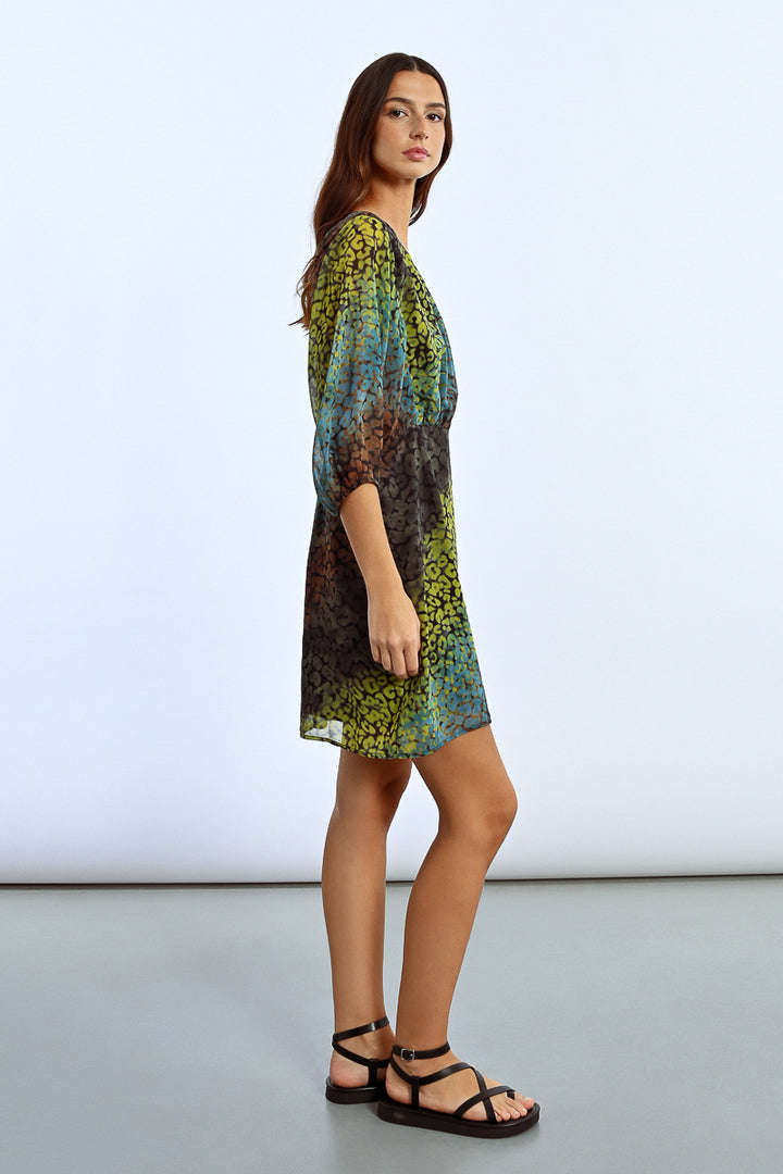 Lili Sidonio Black Cozumal Round Neck Dress