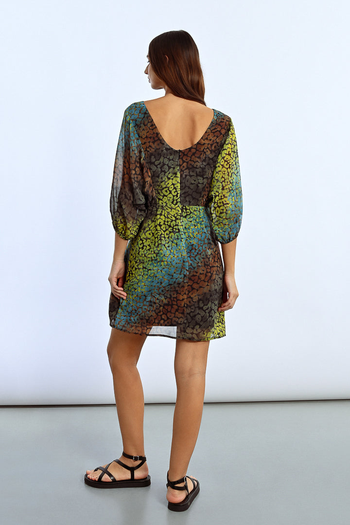 Lili Sidonio Black Cozumal Round Neck Dress