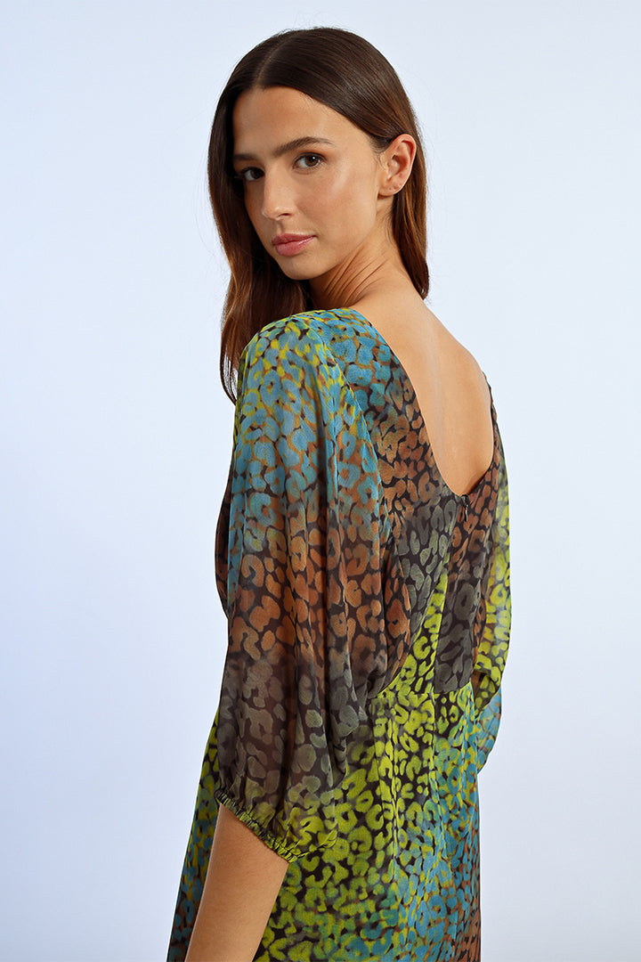 Lili Sidonio Black Cozumal Round Neck Dress