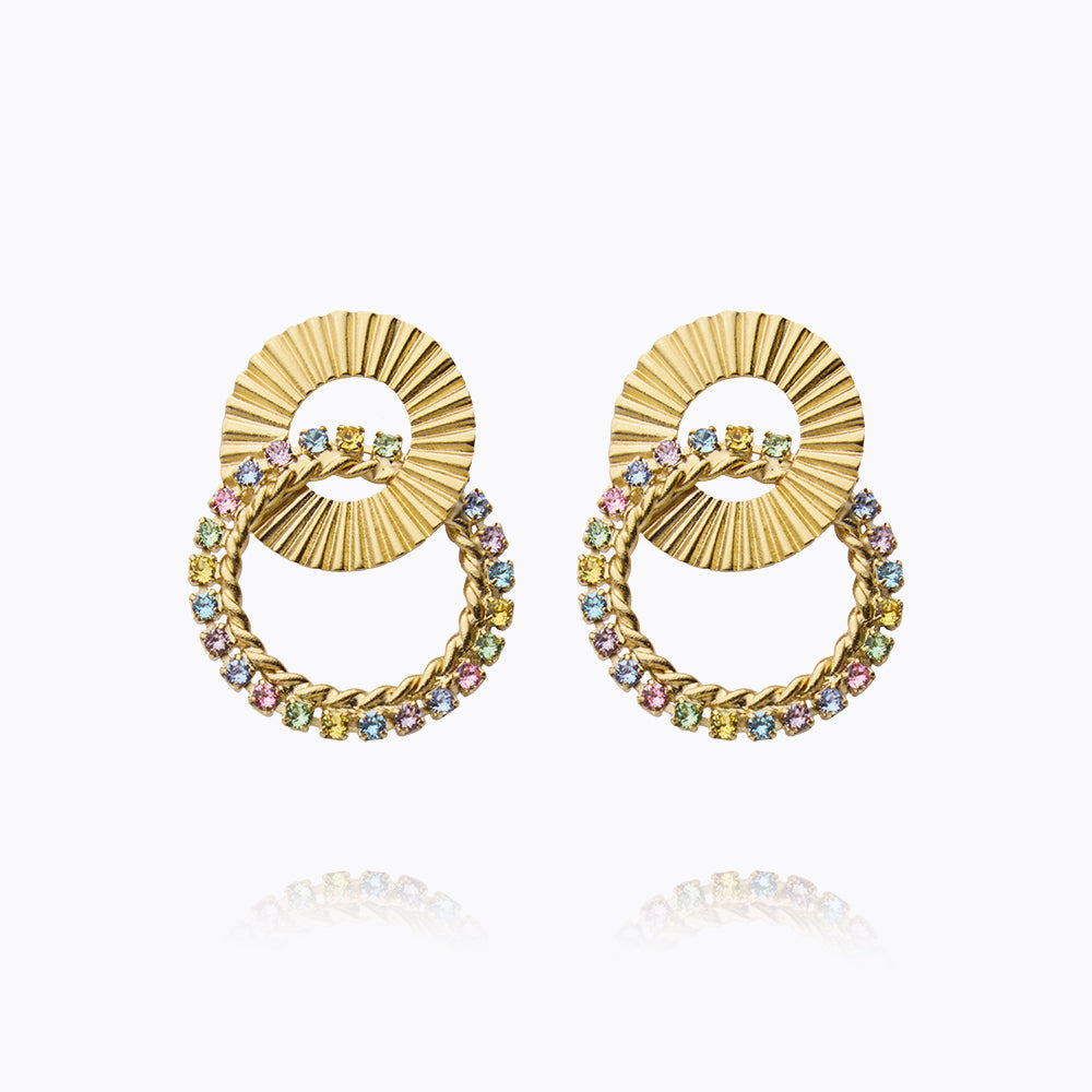 Caroline Svedbom Gianna Earrings Gold Pastel Combo