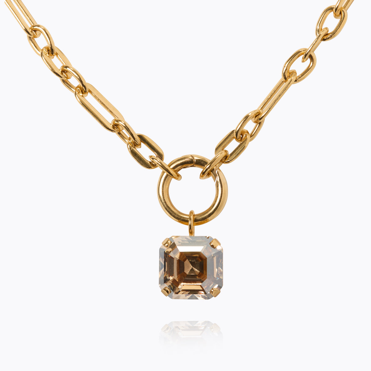 Caroline Svedbom Eve Necklace Gold Golden Shadow