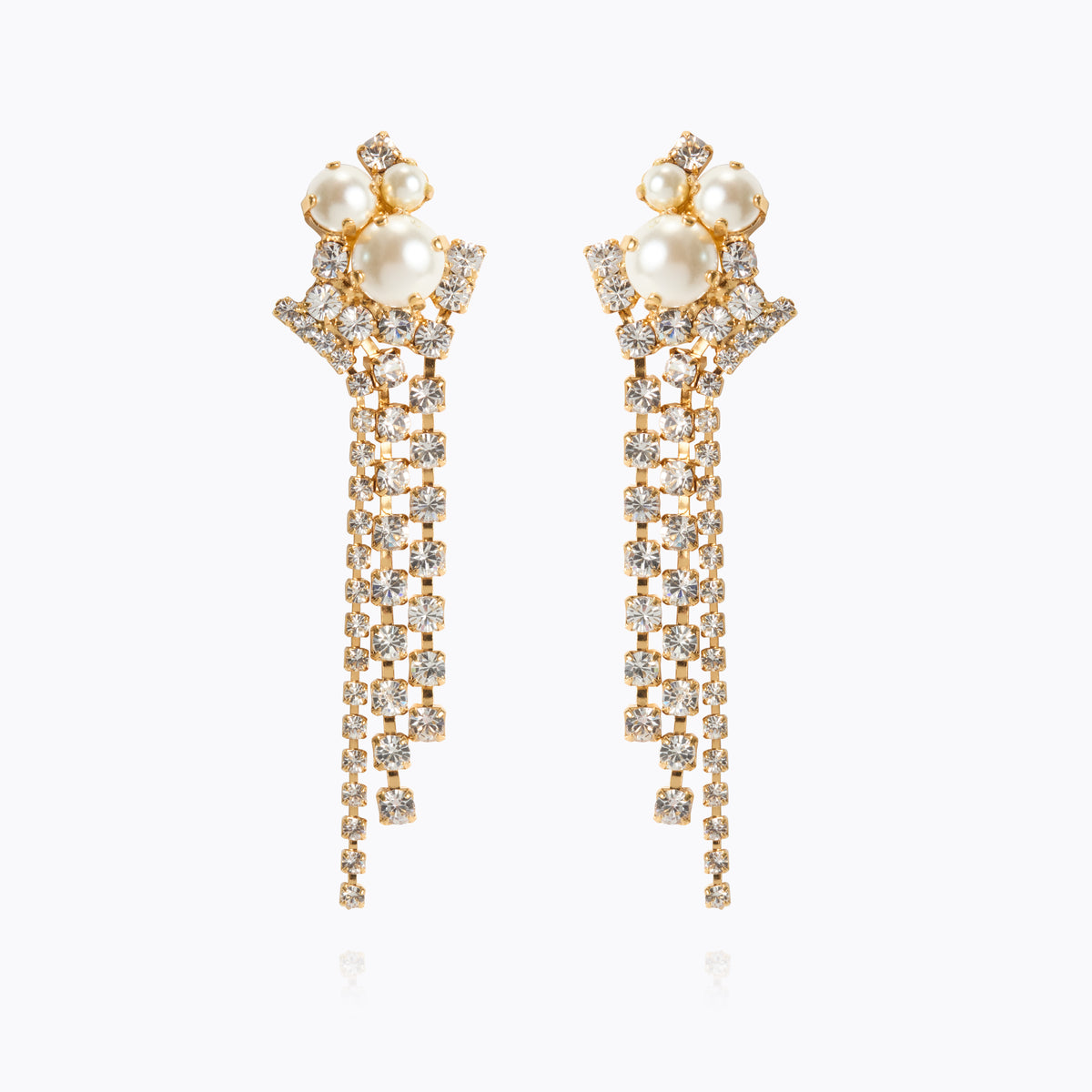 Caroline Svedbom Molly Statement Earrings Gold