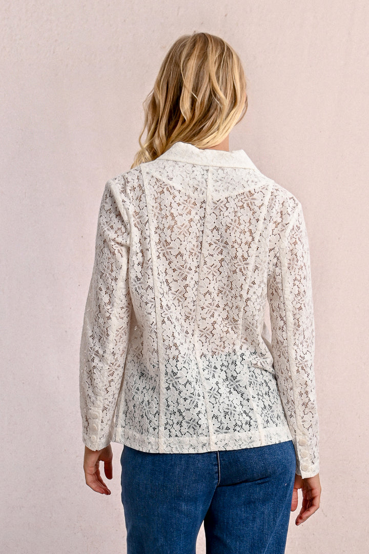 Molly Bracken White Lace Jacket