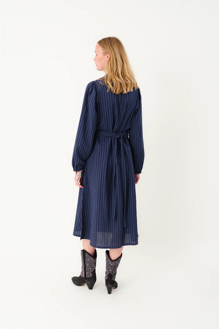 Lollys Laundry Stripe Paris LL Midi Dress