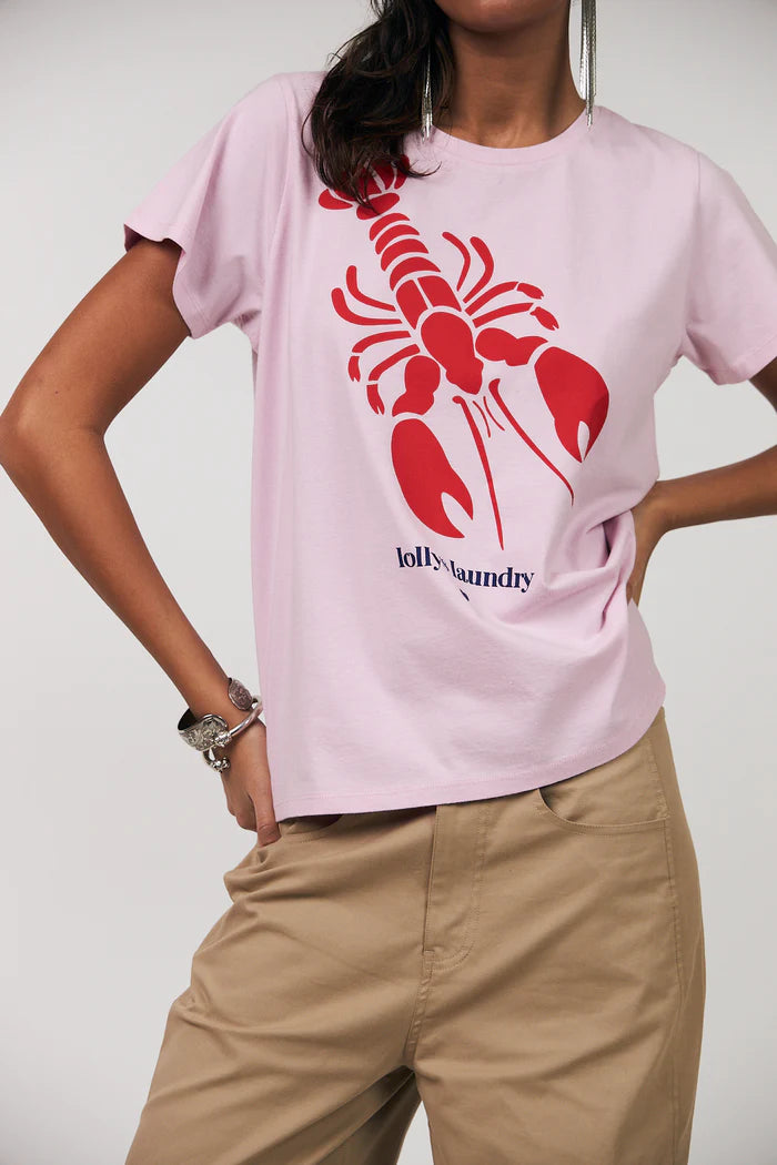 Lollys Laundry Red Roma Lobster Tee