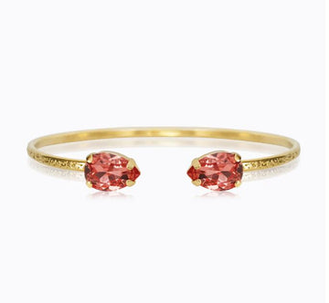 Caroline Svedbom Petite Drop Bracelet Gold Rose Peach