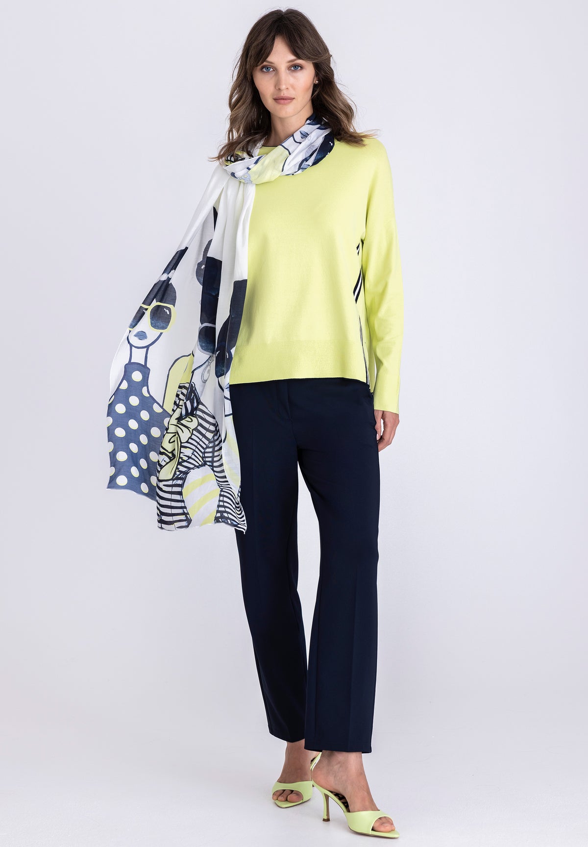 Tuzzi Fine Knit Lime Sweater