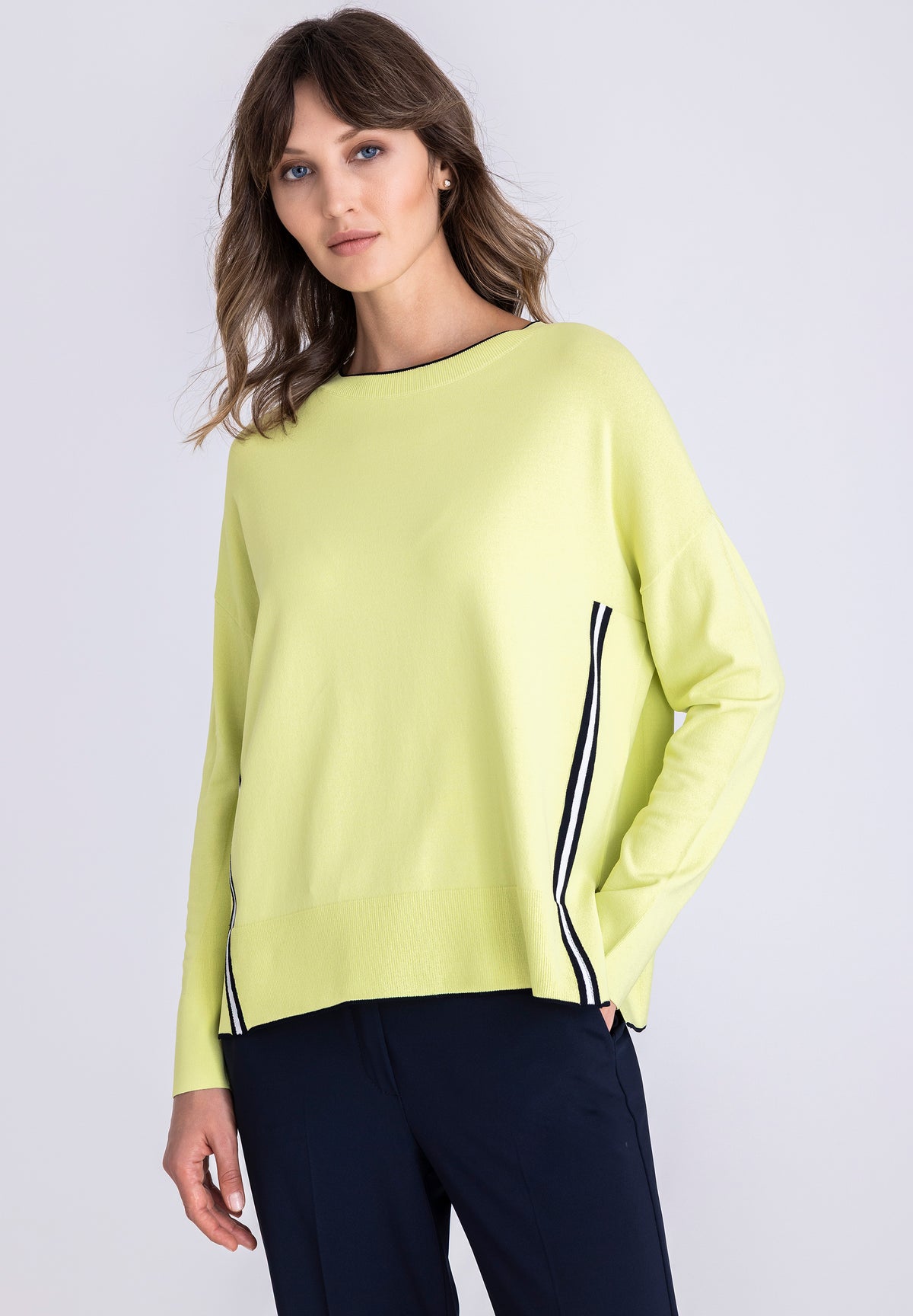Tuzzi Fine Knit Lime Sweater