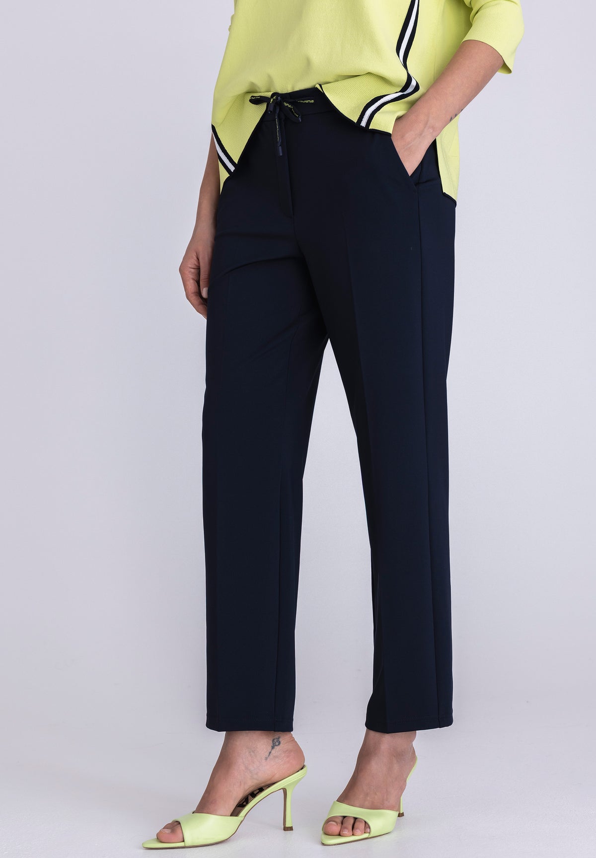 Tuzzi Navy Sport Chic Trousers