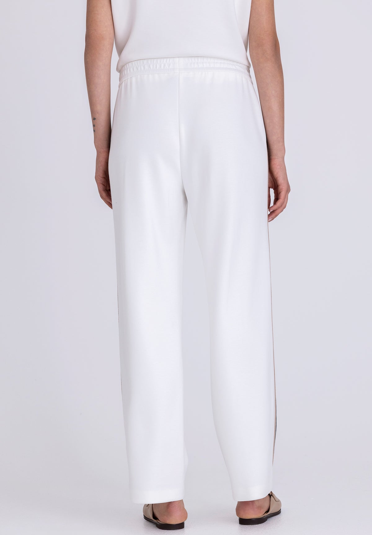Tuzzi White Sports Luxe Trousers