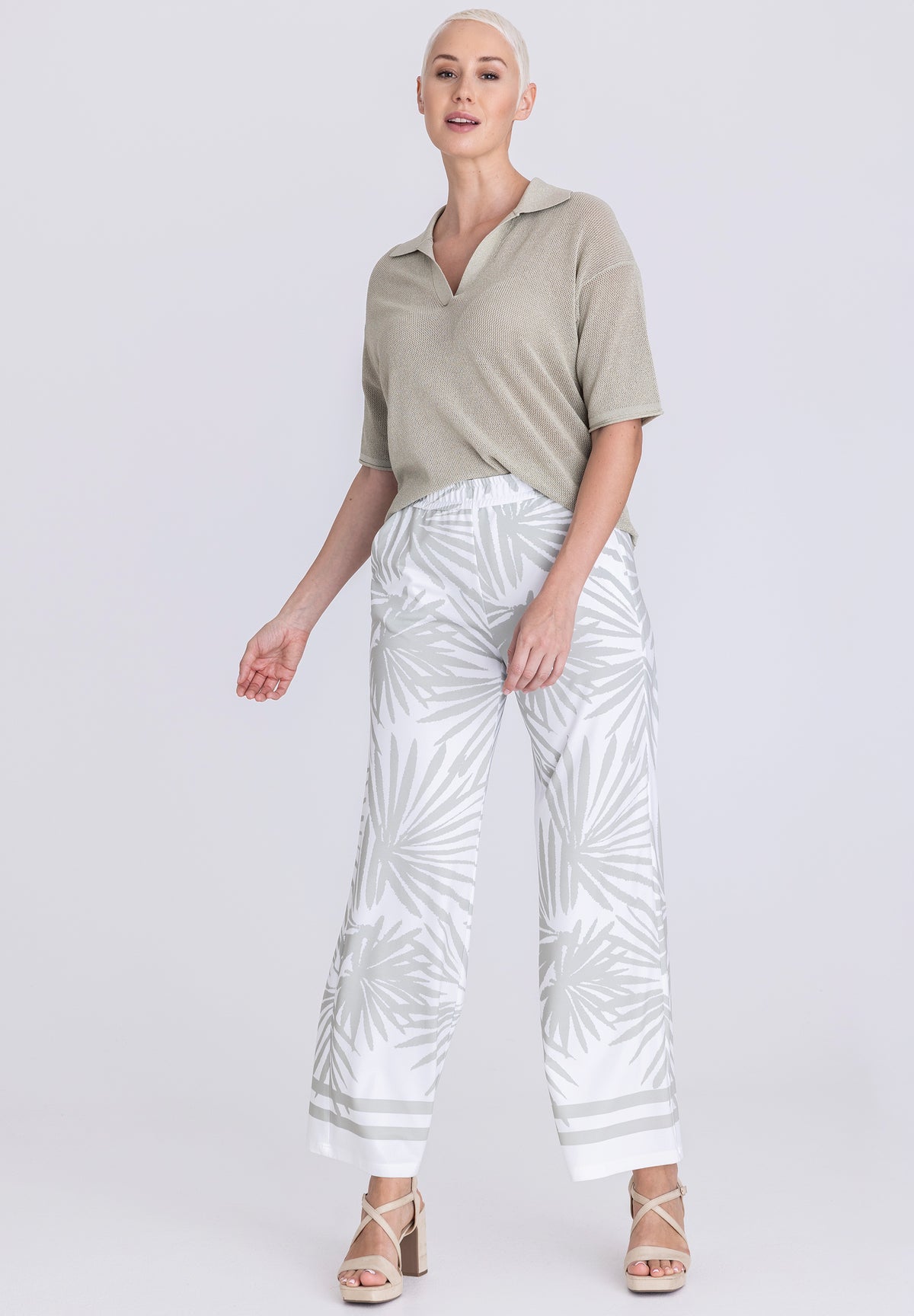 Tuzzi Aloe There Wide Leg Pants