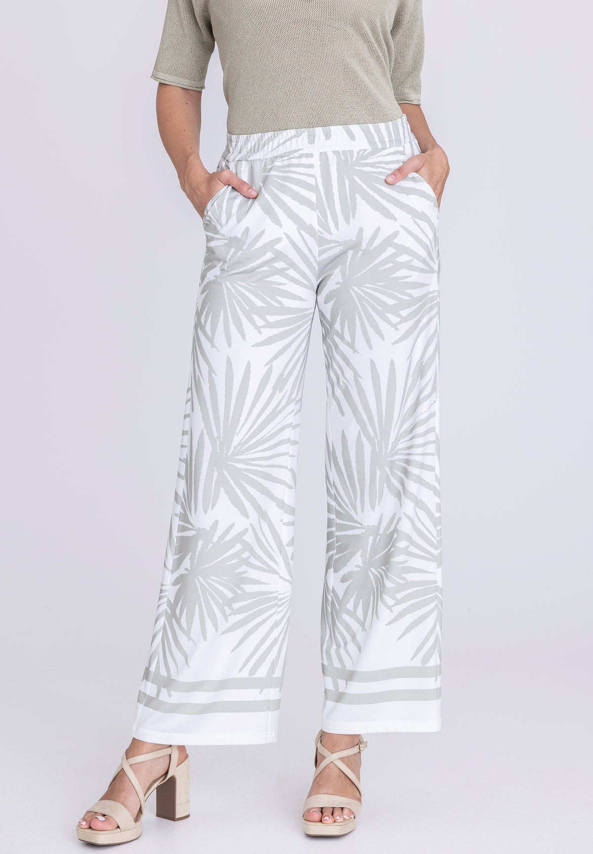 Tuzzi Aloe There Wide Leg Pants