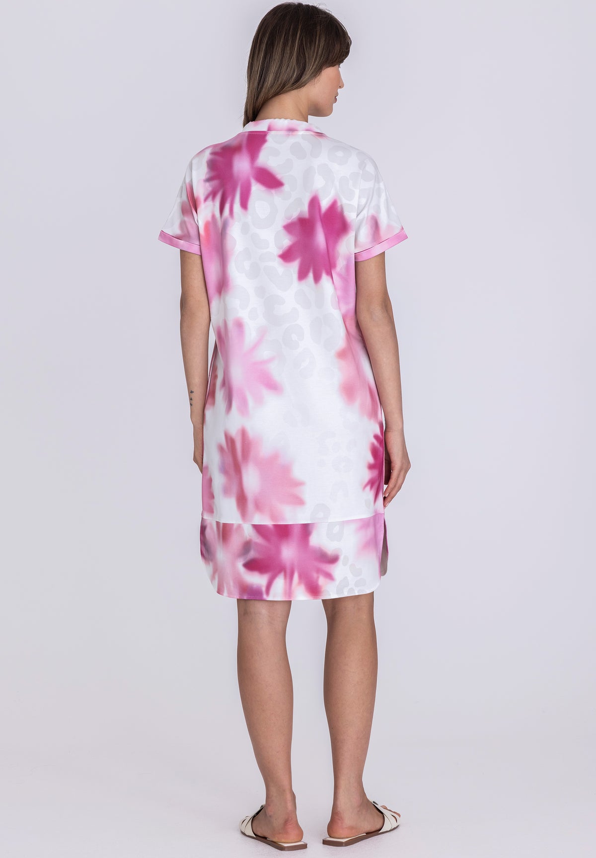 Tuzzi Rose All Day Sporty Chic Pink Floral Dress