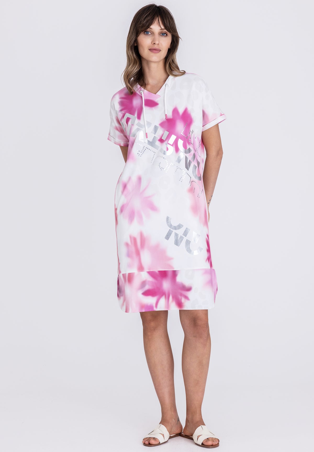 Tuzzi Rose All Day Sporty Chic Pink Floral Dress