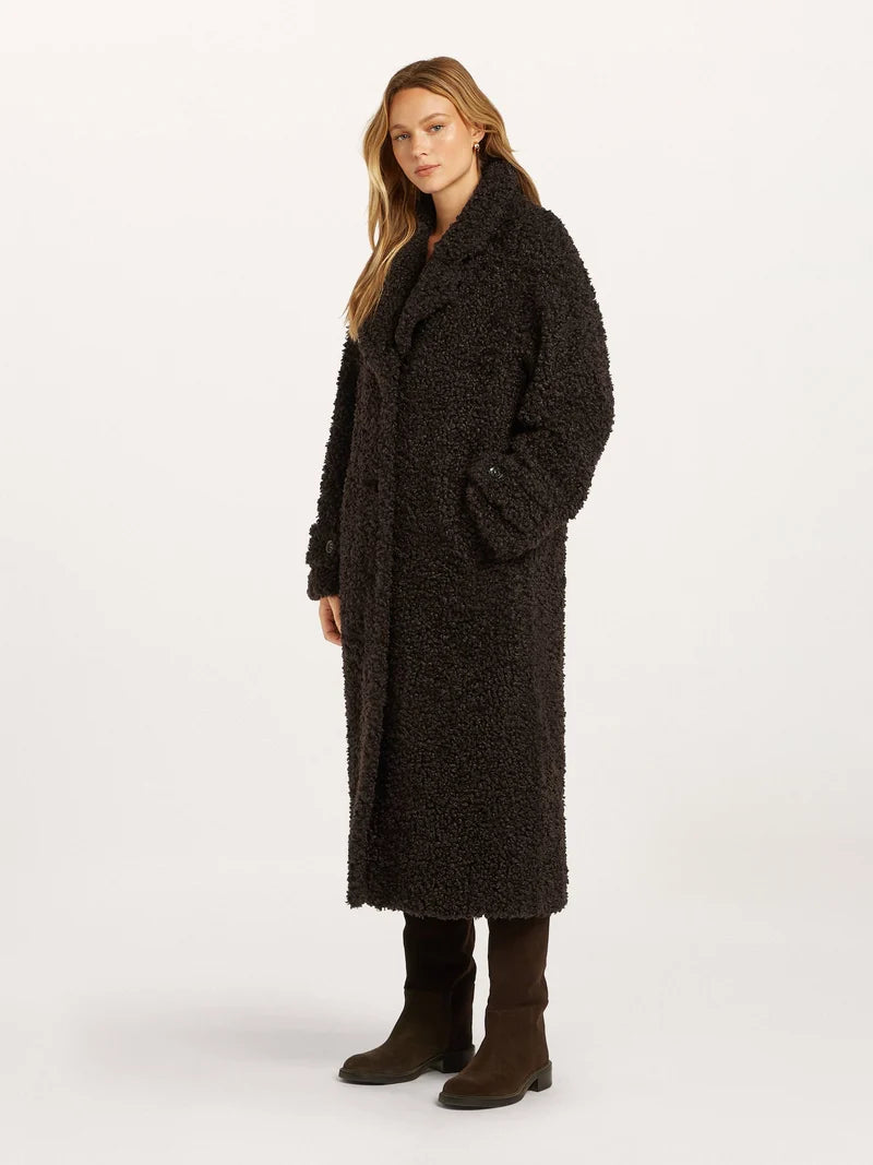 Beaumont Dark Chocolate Long Coat