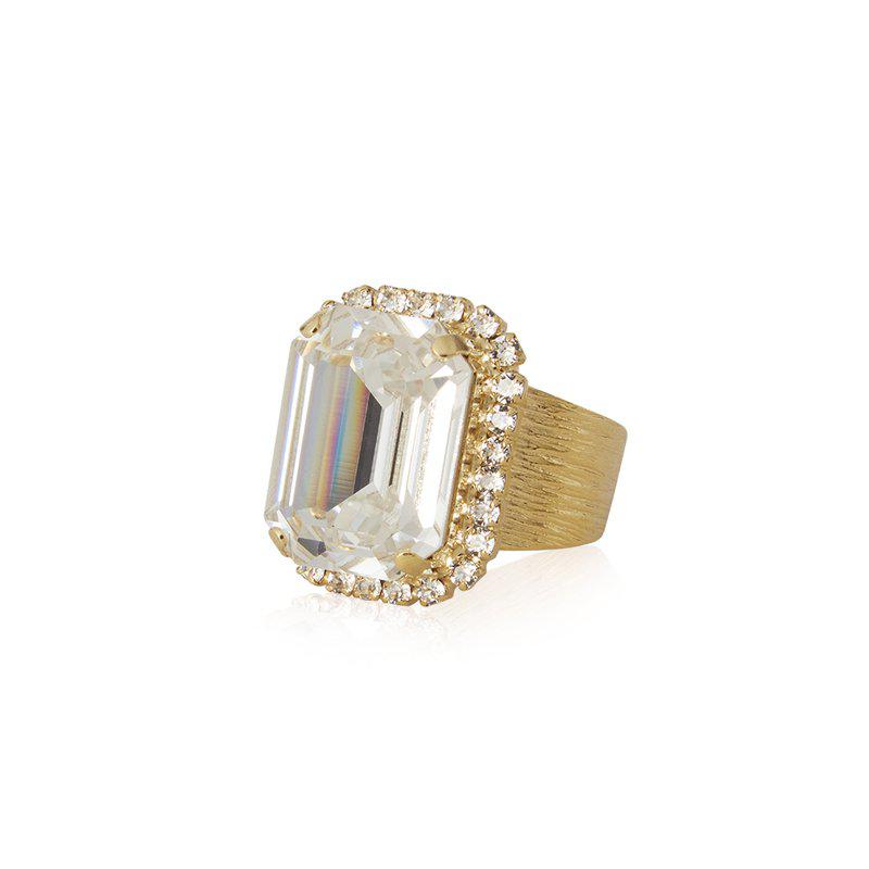 Caroline Svedbom Lydia Cocktail Ring Crystal